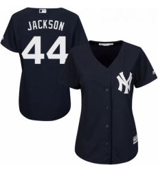 Womens Majestic New York Yankees 44 Reggie Jackson Replica Navy Blue Alternate MLB Jersey Womens Majestic New York Yankees 44 Reggie Jackson Replica Navy Blue Alternate MLB Jersey