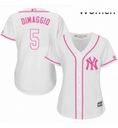 Womens Majestic New York Yankees 5 Joe DiMaggio Authentic White Fashion Cool Base MLB Jersey Womens Majestic New York Yankees 5 Joe DiMaggio Authentic White Fashion Cool Base MLB Jersey