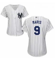 Womens Majestic New York Yankees 9 Roger Maris Authentic White Home MLB Jersey Womens Majestic New York Yankees 9 Roger Maris Authentic White Home MLB Jersey