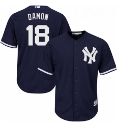 Youth Majestic New York Yankees 18 Johnny Damon Replica Navy Blue Alternate MLB Jersey Youth Majestic New York Yankees 18 Johnny Damon Replica Navy Blue Alternate MLB Jersey