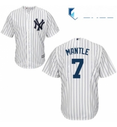 Youth Majestic New York Yankees 7 Mickey Mantle Replica White Home MLB Jersey Youth Majestic New York Yankees 7 Mickey Mantle Replica White Home MLB Jersey