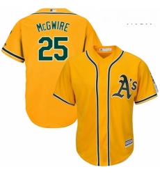 Mens Majestic Oakland Athletics 25 Mark McGwire Replica Gold Alternate 2 Cool Base MLB Jersey Mens Majestic Oakland Athletics 25 Mark McGwire Replica Gold Alternate 2 Cool Base MLB Jersey
