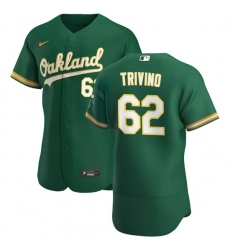 Oakland Athletics 62 Lou Trivino Men Nike Kelly Green Alternate 2020 Authentic Player MLB Jersey Oakland Athletics 62 Lou Trivino Men Nike Kelly Green Alternate 2020 Authentic Player MLB Jersey