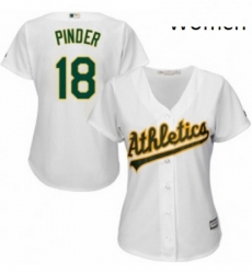 Womens Majestic Oakland Athletics 18 Chad Pinder Replica White Home Cool Base MLB Jersey Womens Majestic Oakland Athletics 18 Chad Pinder Replica White Home Cool Base MLB Jersey