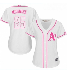 Womens Majestic Oakland Athletics 25 Mark McGwire Authentic White Fashion Cool Base MLB Jersey Womens Majestic Oakland Athletics 25 Mark McGwire Authentic White Fashion Cool Base MLB Jersey
