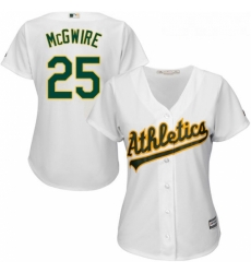 Womens Majestic Oakland Athletics 25 Mark McGwire Authentic White Home Cool Base MLB Jersey Womens Majestic Oakland Athletics 25 Mark McGwire Authentic White Home Cool Base MLB Jersey