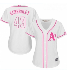 Womens Majestic Oakland Athletics 43 Dennis Eckersley Authentic White Fashion Cool Base MLB Jersey Womens Majestic Oakland Athletics 43 Dennis Eckersley Authentic White Fashion Cool Base MLB Jersey