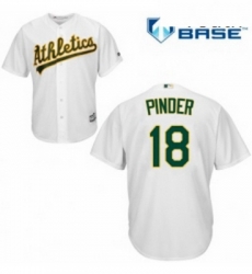 Youth Majestic Oakland Athletics 18 Chad Pinder Authentic White Home Cool Base MLB Jersey Youth Majestic Oakland Athletics 18 Chad Pinder Authentic White Home Cool Base MLB Jersey