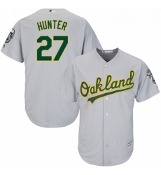 Youth Majestic Oakland Athletics 27 Catfish Hunter Replica Grey Road Cool Base MLB Jersey Youth Majestic Oakland Athletics 27 Catfish Hunter Replica Grey Road Cool Base MLB Jersey