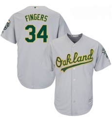 Youth Majestic Oakland Athletics 34 Rollie Fingers Replica Grey Road Cool Base MLB Jersey Youth Majestic Oakland Athletics 34 Rollie Fingers Replica Grey Road Cool Base MLB Jersey