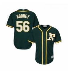 Youth Oakland Athletics 56 Fernando Rodney Replica Green Alternate 1 Cool Base Baseball Jersey Youth Oakland Athletics 56 Fernando Rodney Replica Green Alternate 1 Cool Base Baseball Jersey