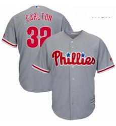 Mens Majestic Philadelphia Phillies 32 Steve Carlton Replica Grey Road Cool Base MLB Jersey Mens Majestic Philadelphia Phillies 32 Steve Carlton Replica Grey Road Cool Base MLB Jersey