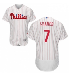 Mens Majestic Philadelphia Phillies 7 Maikel Franco White Home Flex Base Authentic Collection MLB Jersey Mens Majestic Philadelphia Phillies 7 Maikel Franco White Home Flex Base Authentic Collection MLB Jersey