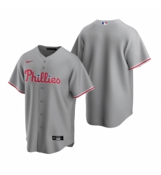 Mens Nike Philadelphia Phillies Blank Gray Road Stitched Baseball Jersey Mens Nike Philadelphia Phillies Blank Gray Road Stitched Baseball Jersey
