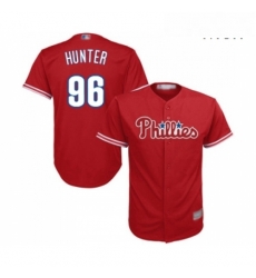 Mens Philadelphia Phillies 96 Tommy Hunter Replica Red Alternate Cool Base Baseball Jersey Mens Philadelphia Phillies 96 Tommy Hunter Replica Red Alternate Cool Base Baseball Jersey