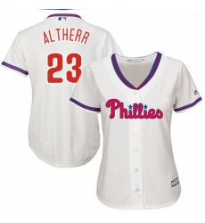 Womens Majestic Philadelphia Phillies 23 Aaron Altherr Authentic Cream Alternate Cool Base MLB Jersey Womens Majestic Philadelphia Phillies 23 Aaron Altherr Authentic Cream Alternate Cool Base MLB Jersey