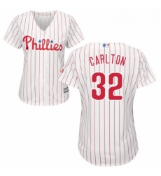 Womens Majestic Philadelphia Phillies 32 Steve Carlton Authentic WhiteRed Strip Home Cool Base MLB Jersey Womens Majestic Philadelphia Phillies 32 Steve Carlton Authentic WhiteRed Strip Home Cool Base MLB Jersey