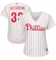 Womens Majestic Philadelphia Phillies 33 Drew Hutchison Replica WhiteRed Strip Home Cool Base MLB Jersey Womens Majestic Philadelphia Phillies 33 Drew Hutchison Replica WhiteRed Strip Home Cool Base MLB Jersey