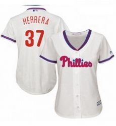 Womens Majestic Philadelphia Phillies 37 Odubel Herrera Replica Cream Alternate Cool Base MLB Jersey Womens Majestic Philadelphia Phillies 37 Odubel Herrera Replica Cream Alternate Cool Base MLB Jersey