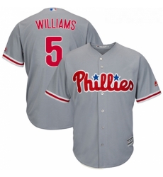Youth Majestic Philadelphia Phillies 5 Nick Williams Replica Grey Road Cool Base MLB Jersey Youth Majestic Philadelphia Phillies 5 Nick Williams Replica Grey Road Cool Base MLB Jersey