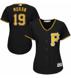 Womens Majestic Pittsburgh Pirates 19 Colin Moran Replica Black Alternate Cool Base MLB Jersey Womens Majestic Pittsburgh Pirates 19 Colin Moran Replica Black Alternate Cool Base MLB Jersey