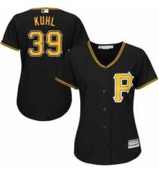 Womens Majestic Pittsburgh Pirates 39 Chad Kuhl Replica Black Alternate Cool Base MLB Jersey Womens Majestic Pittsburgh Pirates 39 Chad Kuhl Replica Black Alternate Cool Base MLB Jersey