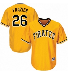 Youth Majestic Pittsburgh Pirates 26 Adam Frazier Authentic Gold Alternate Cool Base MLB Jersey Youth Majestic Pittsburgh Pirates 26 Adam Frazier Authentic Gold Alternate Cool Base MLB Jersey