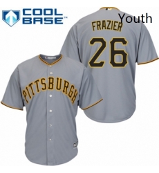 Youth Majestic Pittsburgh Pirates 26 Adam Frazier Authentic Grey Road Cool Base MLB Jersey Youth Majestic Pittsburgh Pirates 26 Adam Frazier Authentic Grey Road Cool Base MLB Jersey