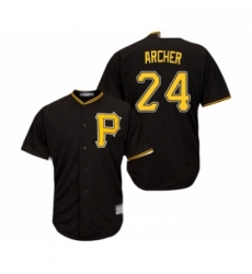 Youth Pittsburgh Pirates 24 Chris Archer Replica Black Alternate Cool Base Baseball Jersey Youth Pittsburgh Pirates 24 Chris Archer Replica Black Alternate Cool Base Baseball Jersey
