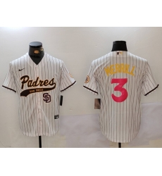 Men San Diego Padres 3 Jackson Merrill white Cool Base Stitched Baseball Jersey 016 Men San Diego Padres 3 Jackson Merrill white Cool Base Stitched Baseball Jersey 016