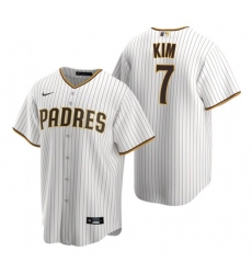 Men San Diego Padres Ha-Seong Kim White Brown Stitched MLB Jersey Men San Diego Padres Ha-Seong Kim White Brown Stitched MLB Jersey