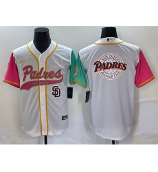 Men San Diego Padres White Team Big Logo City Connect Cool Base With Patch Stitched Baseball Jersey Men San Diego Padres White Team Big Logo City Connect Cool Base With Patch Stitched Baseball Jersey