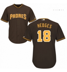 Mens Majestic San Diego Padres 18 Austin Hedges Replica Brown Alternate Cool Base MLB Jersey Mens Majestic San Diego Padres 18 Austin Hedges Replica Brown Alternate Cool Base MLB Jersey