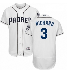 Mens Majestic San Diego Padres 3 Clayton Richard White Home Flex Base Authentic Collection MLB Jersey Mens Majestic San Diego Padres 3 Clayton Richard White Home Flex Base Authentic Collection MLB Jersey