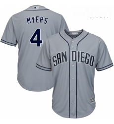 Mens Majestic San Diego Padres 4 Wil Myers Authentic Grey Road Cool Base MLB Jersey Mens Majestic San Diego Padres 4 Wil Myers Authentic Grey Road Cool Base MLB Jersey