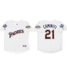 Men's San Diego Padres #21 Ken Caminiti White 1998 World Series Cool Base Stitched Jersey Men's San Diego Padres #21 Ken Caminiti White 1998 World Series Cool Base Stitched Jersey