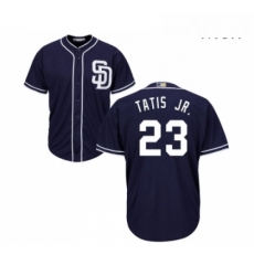 Mens San Diego Padres 23 Fernando Tatis Jr Replica Navy Blue Alternate 1 Cool Base Baseball Jersey Mens San Diego Padres 23 Fernando Tatis Jr Replica Navy Blue Alternate 1 Cool Base Baseball Jersey