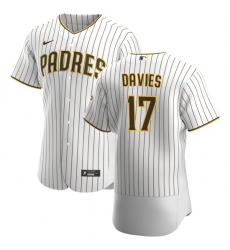 San Diego Padres 17 Zach Davies Men Nike White Brown Home 2020 Authentic Player Jersey San Diego Padres 17 Zach Davies Men Nike White Brown Home 2020 Authentic Player Jersey
