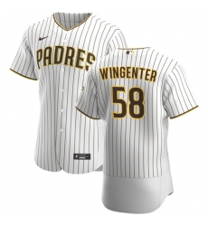 San Diego Padres 58 Trey Wingenter Men Nike White Brown Home 2020 Authentic Player Jersey San Diego Padres 58 Trey Wingenter Men Nike White Brown Home 2020 Authentic Player Jersey