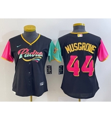 Women San Diego Padres 44 Joe Musgrove Black City Connect Stitched Baseball Jersey Women San Diego Padres 44 Joe Musgrove Black City Connect Stitched Baseball Jersey
