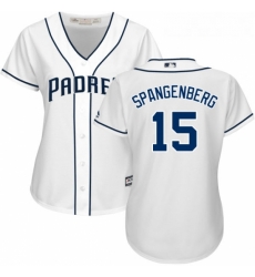 Womens Majestic San Diego Padres 15 Cory Spangenberg Replica White Home Cool Base MLB Jersey Womens Majestic San Diego Padres 15 Cory Spangenberg Replica White Home Cool Base MLB Jersey