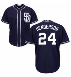 Youth Majestic San Diego Padres 24 Rickey Henderson Replica Navy Blue Alternate 1 Cool Base MLB Jersey Youth Majestic San Diego Padres 24 Rickey Henderson Replica Navy Blue Alternate 1 Cool Base MLB Jersey
