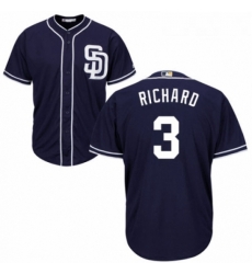 Youth Majestic San Diego Padres 3 Clayton Richard Replica Navy Blue Alternate 1 Cool Base MLB Jersey Youth Majestic San Diego Padres 3 Clayton Richard Replica Navy Blue Alternate 1 Cool Base MLB Jersey