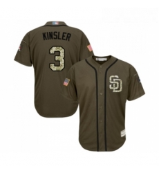 Youth San Diego Padres 3 Ian Kinsler Authentic Green Salute to Service Cool Base Baseball Jersey Youth San Diego Padres 3 Ian Kinsler Authentic Green Salute to Service Cool Base Baseball Jersey
