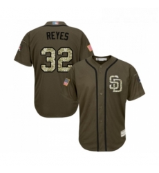 Youth San Diego Padres 32 Franmil Reyes Authentic Green Salute to Service Cool Base Baseball Jersey Youth San Diego Padres 32 Franmil Reyes Authentic Green Salute to Service Cool Base Baseball Jersey
