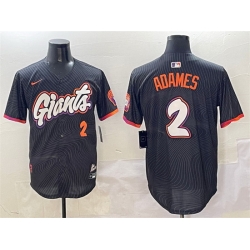 Men San Francisco Giants 2 Willy Adames Anthracite 2025 City Connect Limited Stitched Baseball Jersey