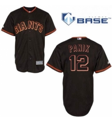 Mens Majestic San Francisco Giants 12 Joe Panik Authentic Black New Cool Base MLB Jersey Mens Majestic San Francisco Giants 12 Joe Panik Authentic Black New Cool Base MLB Jersey