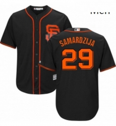 Mens Majestic San Francisco Giants 29 Jeff Samardzija Replica Black Alternate Cool Base MLB Jersey Mens Majestic San Francisco Giants 29 Jeff Samardzija Replica Black Alternate Cool Base MLB Jersey