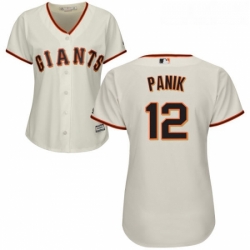 Womens Majestic San Francisco Giants 12 Joe Panik Replica Cream Home Cool Base MLB Jersey