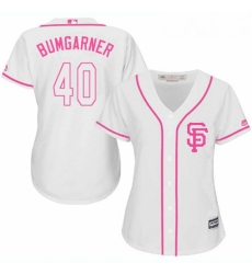 Womens Majestic San Francisco Giants 40 Madison Bumgarner Replica White Fashion Cool Base MLB Jersey Womens Majestic San Francisco Giants 40 Madison Bumgarner Replica White Fashion Cool Base MLB Jersey